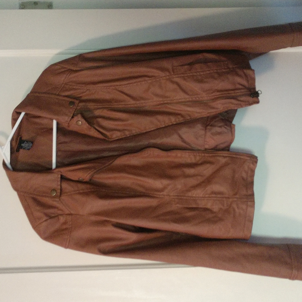 "leather" jacket
